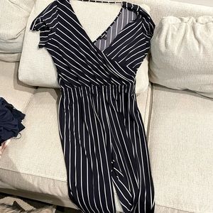Striped jumpsuit